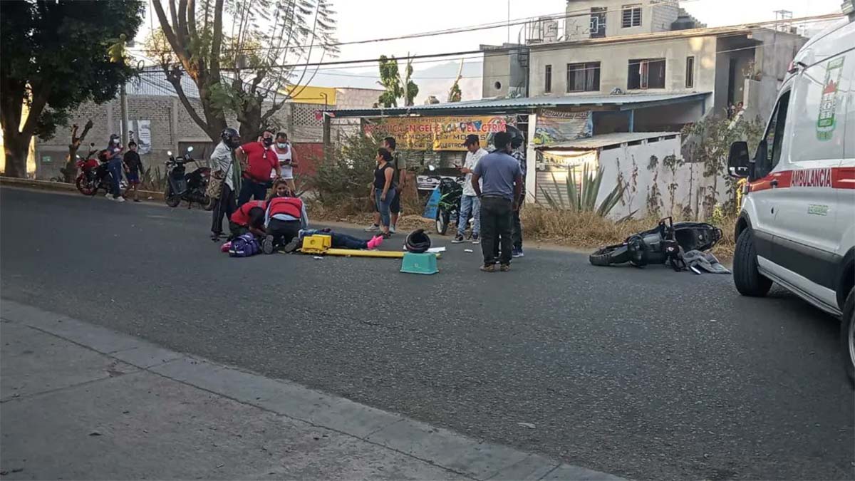 Conductor De Pipa Atropella A Una Mujer Motociclista En Atzompa