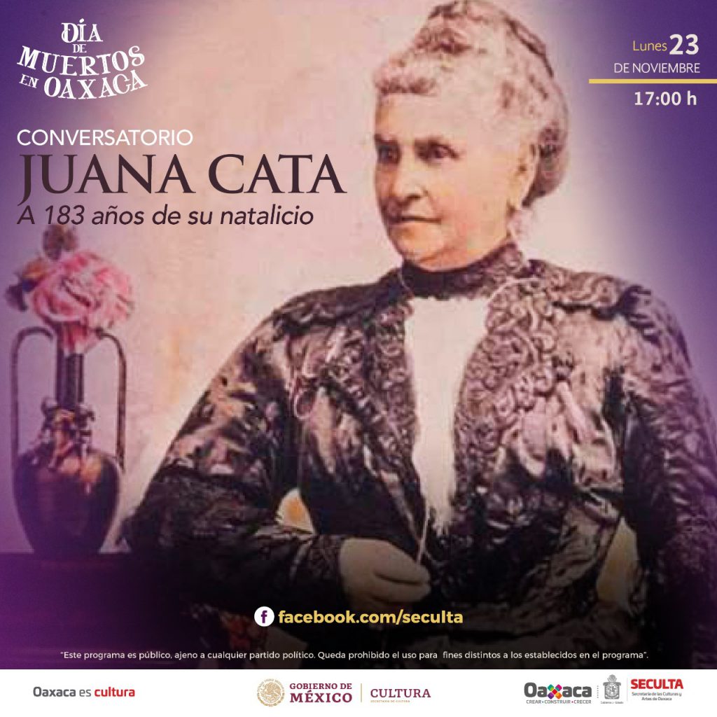 Ofrecerá Seculta el conversatorio Juana Cata a 183 años de su natalicio