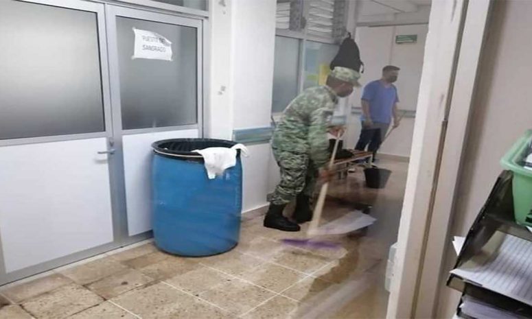 Activa Sedena Plan DN-III-E por inundación en hospital de Pinotepa