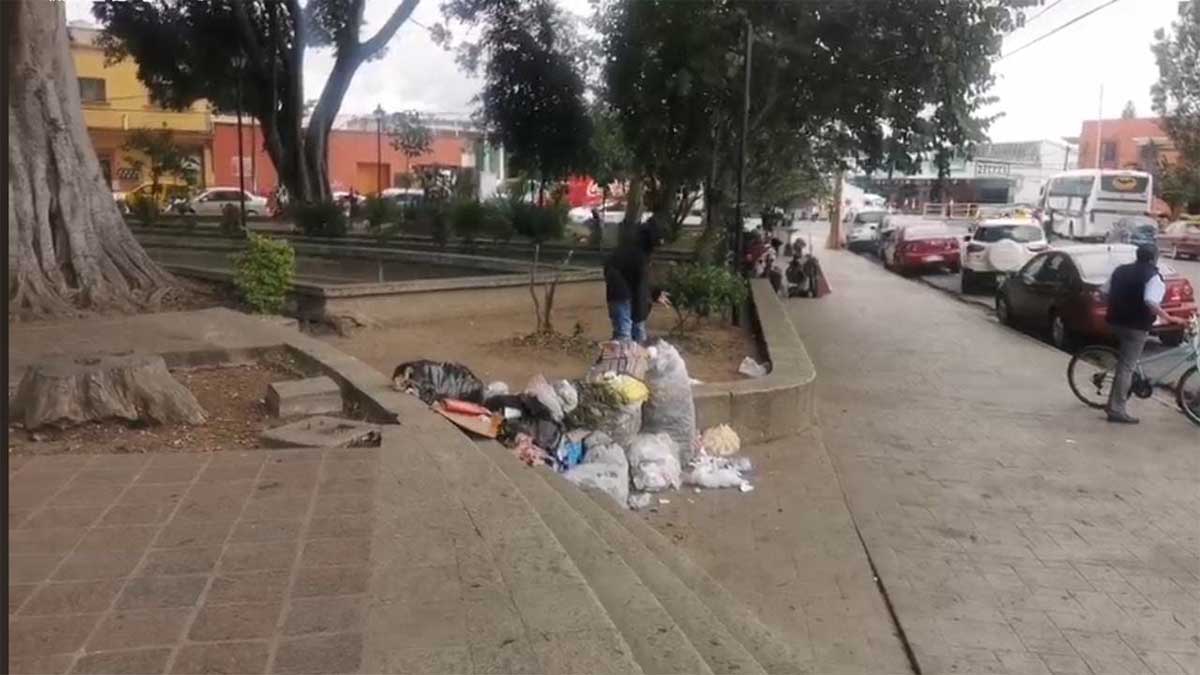 Acumulan basura en espacios públicos de la ciudad de Oaxaca - Quadratín