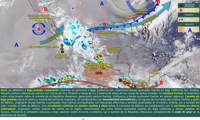 Prevén lluvias en Oaxaca con ambiente caluroso en la Costa e Istmo