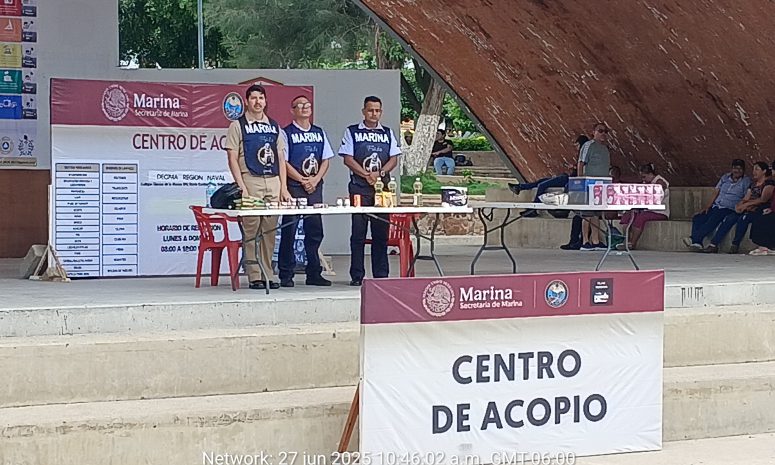 Cierran centros de acopio de la Marina en Salina Cruz tras huracán Erick