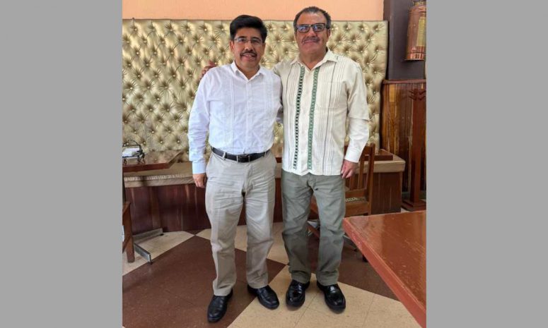 Dialoga Armando Contreras con Hugo Aguilar, presidente electo de la SCJN