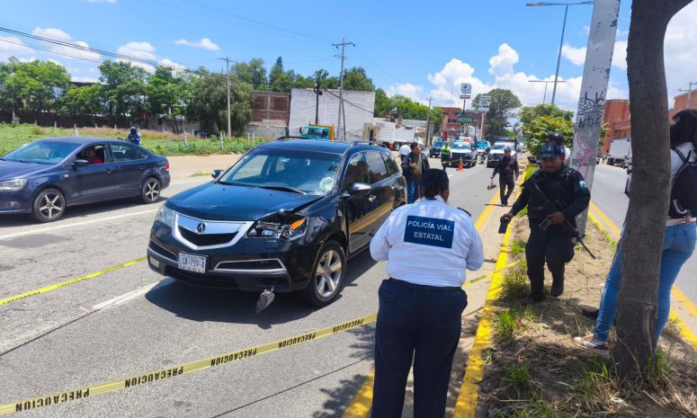 Confirma Policía Vial deceso de joven atropellado en San Pablo Etla