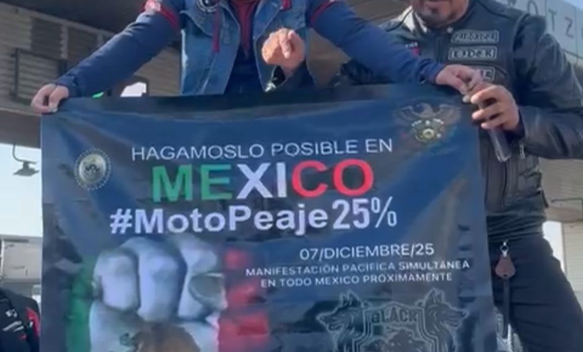 Exigen motociclistas pago justo y se manifiestan en caseta Tepoztotlán ...