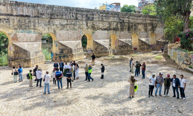 Rehabilitan histórico Acueducto de San Felipe del Agua