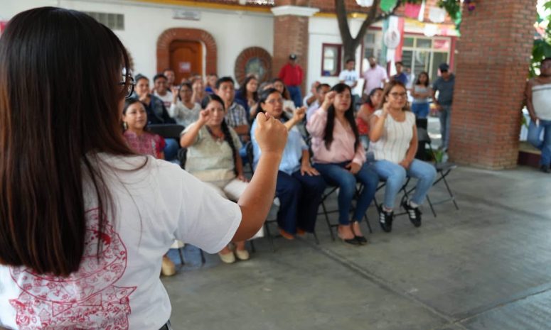 Impulsa Xoxocotlán inclusión con taller de Lengua de Señas