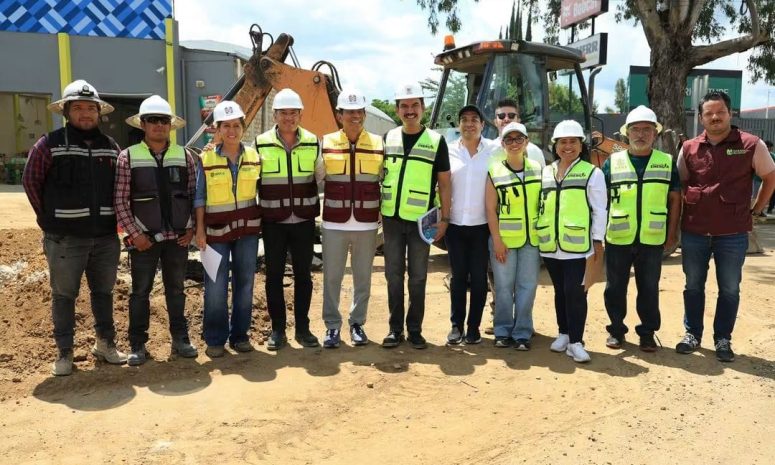 Supervisan Jara y Chagoya obras del Paso a Desnivel Monumento a Juárez