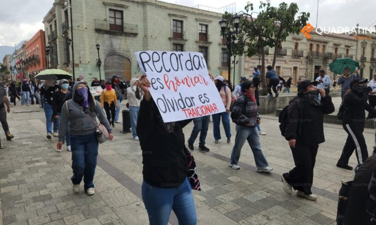 Concluyen en orden marchas por el 2 de octubre en Oaxaca