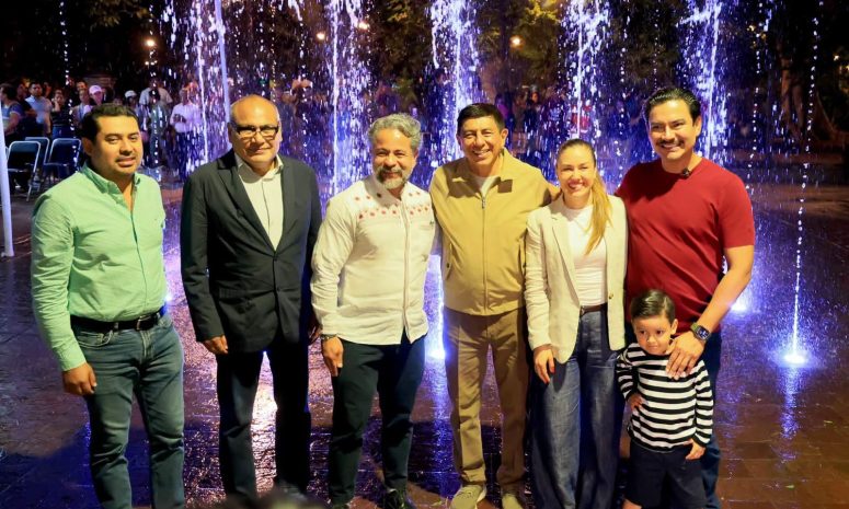 Reactivan fuentes danzantes de El Llano después de 17 años